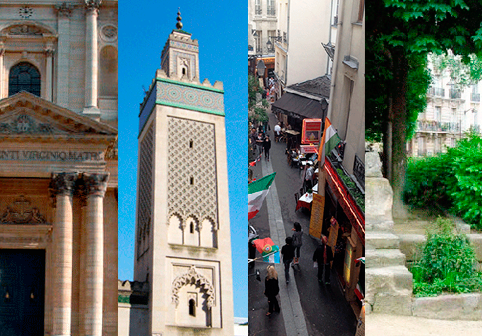 photos des lieux emblématiques du 5ème arrondissement de Paris