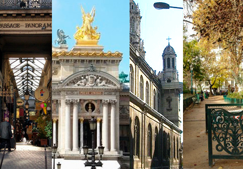 photos des lieux emblématiques du 9ème arrondissement de Paris
