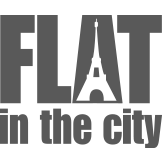 Logo marron et blanc FLAT IN THE CITY